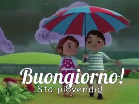 O un pupazzo di neve che si scioglie sotto la pioggia. 10 GIF Buongiorno con la pioggia da condividere gratis ...