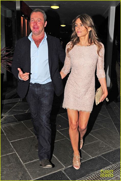 Hugh Grant And Former Girlfriend Elizabeth Hurley Look So Happy To Meet Up Photo 3111898