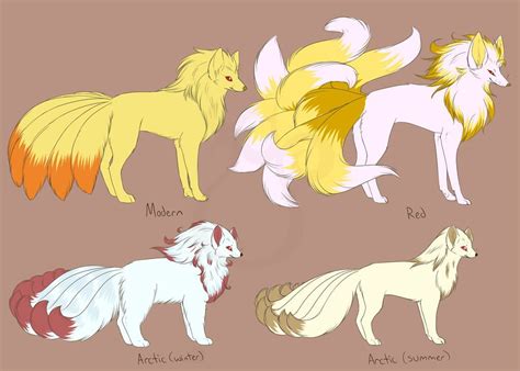 Ninetales Variants By Linkseyebrows On Deviantart Pokemon Breeds