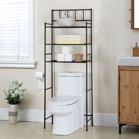 Finnhomy 3 Shelf Bathroom Space Saver Over The Toilet Rack Bathroom