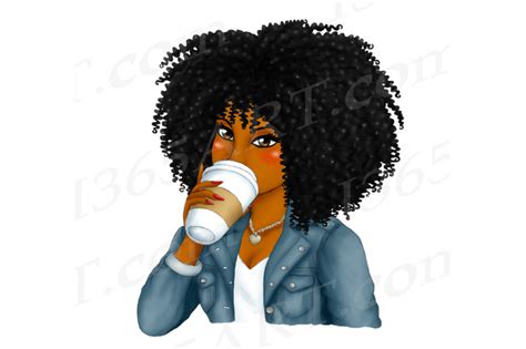 Black Woman Drinking Coffee Clipart Sipping Tea Clipart By I 365 Art