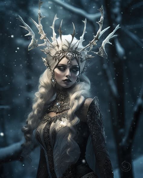 Mab The Winter Queen Digital Art By Midgard Daniel Super Fine Art