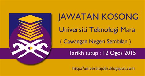 Sebagai pihak berkuasa tatatertib, suruhanjaya mempunyai bidang kuasa untuk. Universiti Teknologi Mara (UiTM) Jobs / Jawatan Kosong di ...