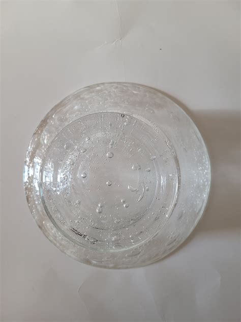 Vintage Clear Bubble Glass Bowl Vintage Glass Bowl Etsy Uk