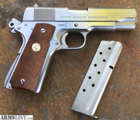 Armslist For Saletrade Colt Combat Commander 9mm Series 70 Nickel