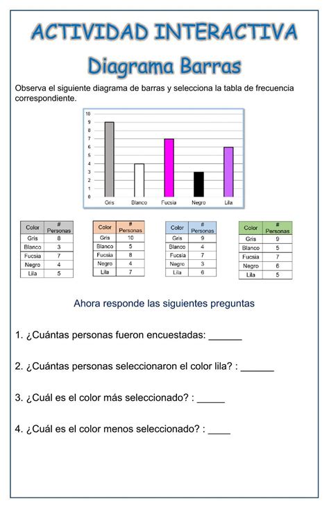 Actividad Online De Estadística Para 4° O 5° Puedes Hacer Los