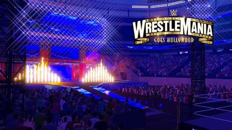 Wrestlemania 39 Stage Reveal With The Undertaker Entrance Youtube