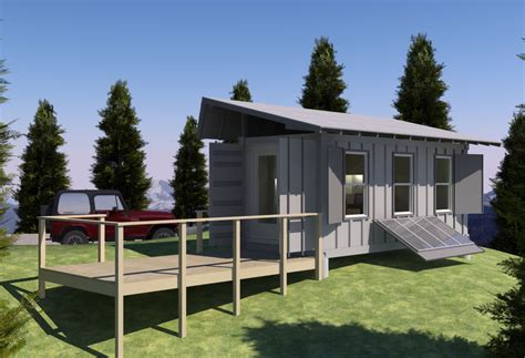 Shipping Container Based Remote Cabin Design Concept