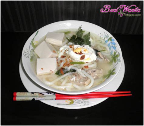Resepi mee udon hailam ! Resepi Mee Udon Sup Soya Ayam dan Tofu Lembut - Buat Wanita
