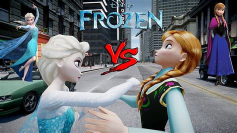 Anna Vs Elsa Frozen Arendelle Epic Princesses Fight Youtube