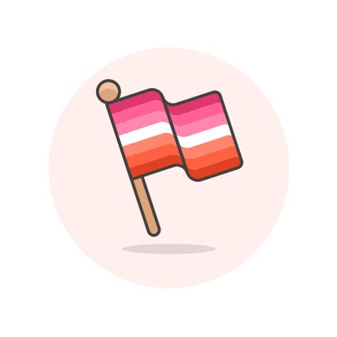 Flag Lesbian Stick Icon
