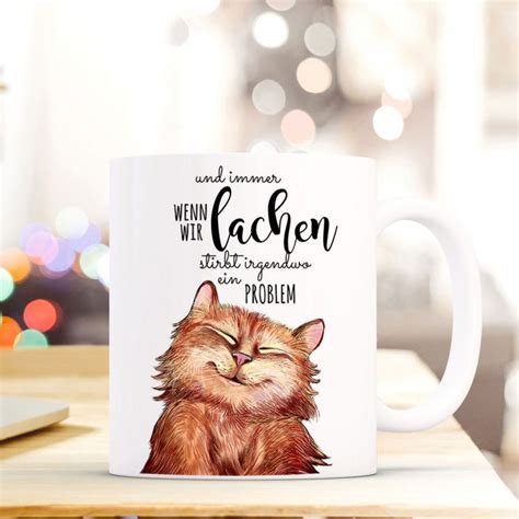 So kann jeder sein liebstes weihnachtsgedicht finden. Tasse Becher lustige Katze Kaffeebecher mit Spruch Immer wenn wir lachen... ts498 | Tassen ...
