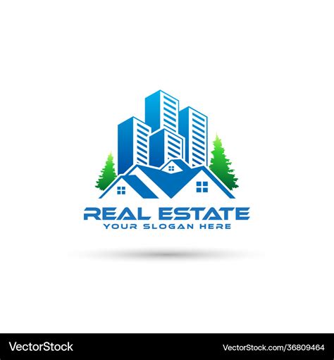 Real Estate Logo Design Home Logo Royalty Free Vector