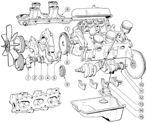Cylinder assembly ural zylinderanordnung урал имз. 21B Motor (2,8 Ltr. V6-Einspritz-Motor)