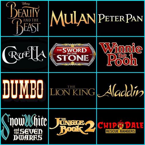 Movie insider is trusted by film industry pros, exhibitors and movie fans alike. Disney Film Facts — UPCOMING LIVE ACTION REMAKES FROM ...