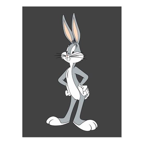 Bugs Bunny™ Hands On Hips Postcard Zazzle Bugs Bunny Looney