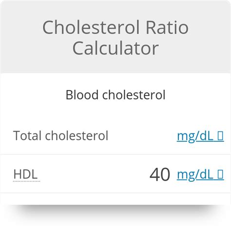 If total cholesterol is 204 & hdl is 72, is the difference ldl? Cholesterol Ratio Calculator - Omni | Cholesterol ...