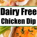 Cheesy Dairy Free Buffalo Chicken Dip Shredded Chicken Dip