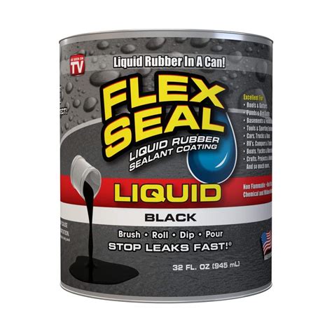 Flex Seal Liquid Rubber In A Can 32 Oz Black Buy Online In United