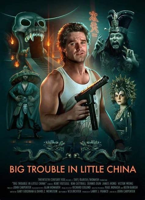 Big Trouble In Little China Movie Posters Vintage Classic Movie