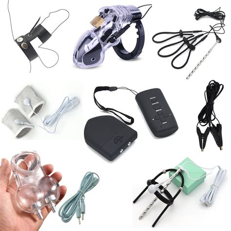 wireless control pulse anal plug electro penis plug rings stimulation catheter massage cock cage