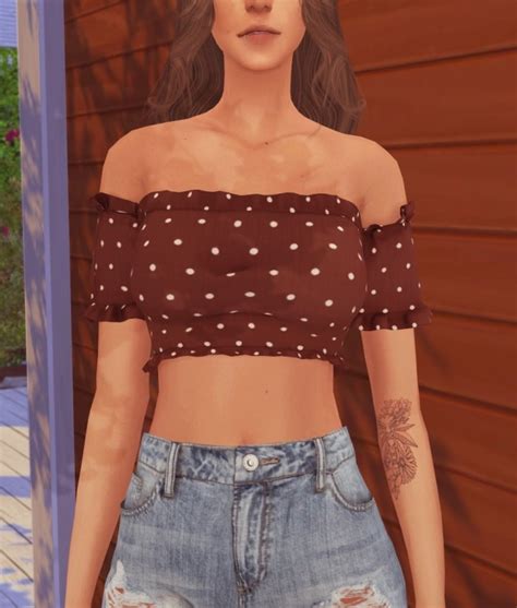 Tops Collection At Elliesimple Sims 4 Updates
