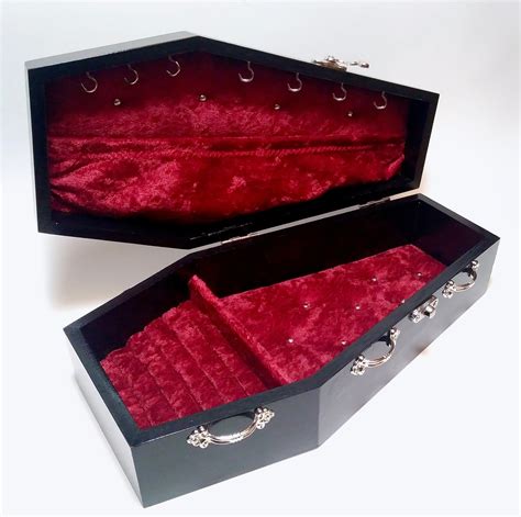 Vampire Coffin Jewelry Box Gothic Coffin Jewelry Box Silver Etsy
