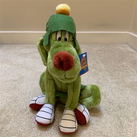 Looney Tunes Marvin The Martian K9 Green Dog 105 Plush Toy Stuffed