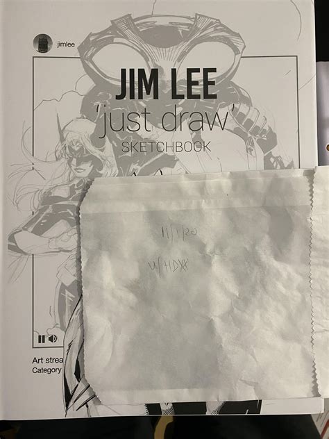 Us Ca H Just Draw Sketchbook By Jim Lee With 34 Sketches Or