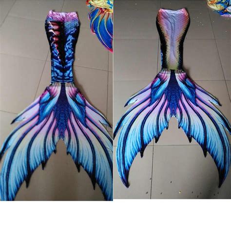 2020new Kids Adults Mermaid Tail With Monofin Swimmable Filpper