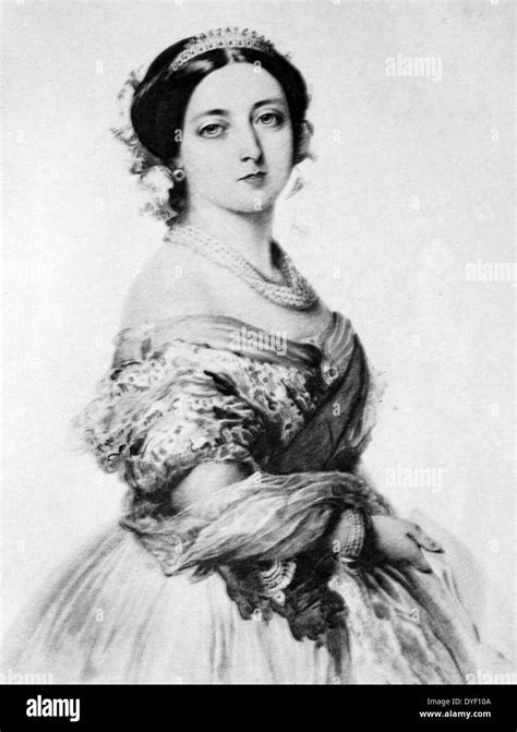 Ein Portrait Der Königin Victoria Aus Dem Jahr 1855 Von Einem Aquarell