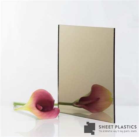 3mm Bronze Acrylic Mirror Cut To Size Sheet Plastics