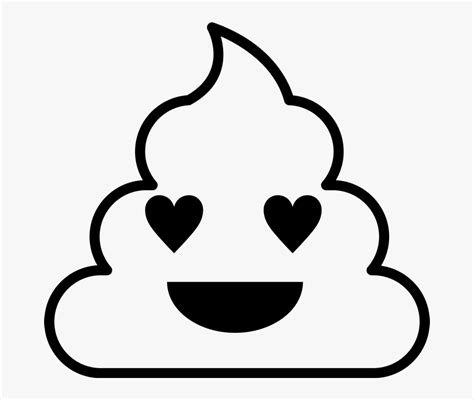 Heart Emoji Coloring Page, HD Png Download , Transparent Png Image