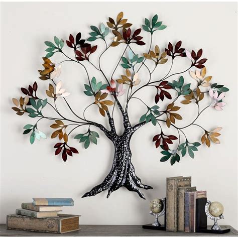 Decmode Trunk And Branch Wall Sculpture Metal Tree Wall Art Tree