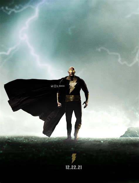 Black Adam 2022 With Dwayne Johnson The Rock Movie Poster Print 3