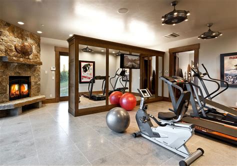 These home gym ideas are easy to pull off and look cool enough to inspire you to actually get off use fun versions of sporty accessories and equipment as decor, like a surfboard, or in this case. 47 Extraordinary Basement Home Gym Design Ideas | Home ...