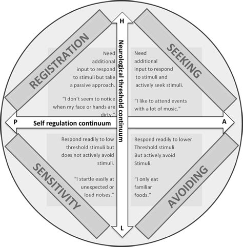 Quadrants Of The Sensory Profile Download Scientific Diagram