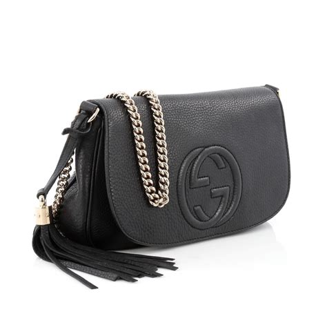 Buy Gucci Soho Chain Strap Crossbody Bag Leather Medium 1553001 Rebag