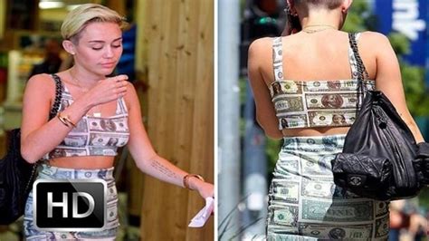 Miley Cyrus Bares Midriff In Money Dress Video Dailymotion