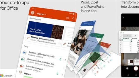 Microsoft Office Mobile App Combines Word Excel Powerpoint In One
