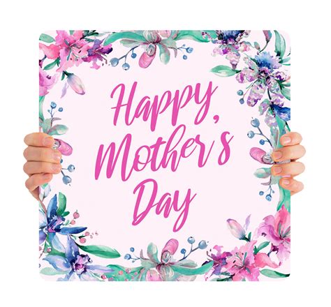 Md097 Happy Mothers Day Pink Flowers Church Banners