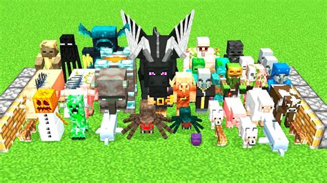 All Mobs Combined Minecraft Youtube