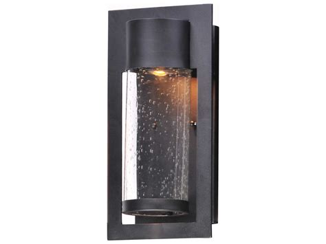 104 led battery operated parasol string light garden patio table umbrella lights. Maxim Lighting Focus Black with Bubble Glass LED Outdoor ...