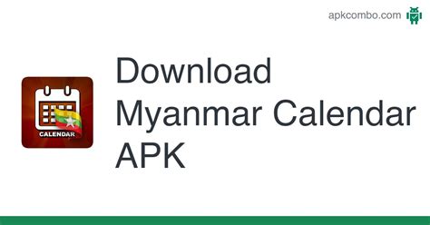 Myanmar Calendar Apk Android App Free Download