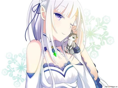 Rezero Starting Life In Another World Emiliapackhalf Elf Hd