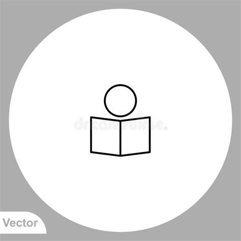 Symbool Van Het Leesboekvectorpictogram Vector Illustratie