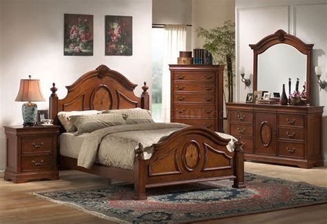 Why a beautiful french bed suits every style. Rich Caramel Finish Classic Bedroom Set w/Options
