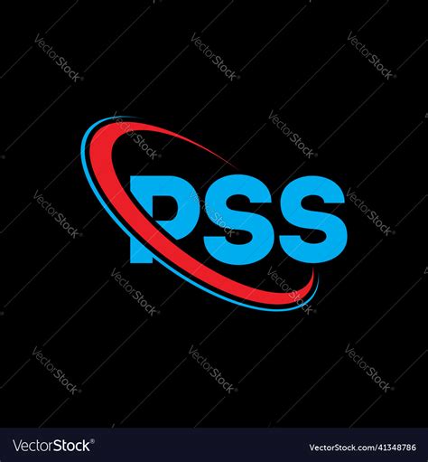 Pss Logo Letter Design Royalty Free Vector Image