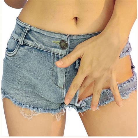 Jeans Low Waist Bar Nightclub Stretch Denim Shorts Hot Pants Female New