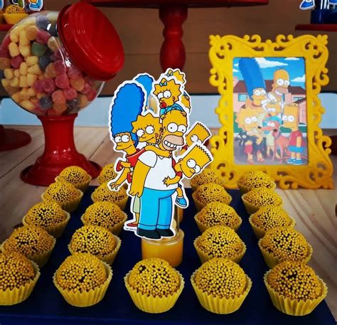 Pin De Monica Noblecilla Em Cumpleaños Simpsons Festa Dos Simpsons Festa De Aniversário